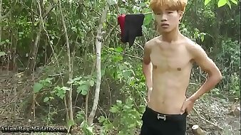 Asian Slim Boyz Nude Cums